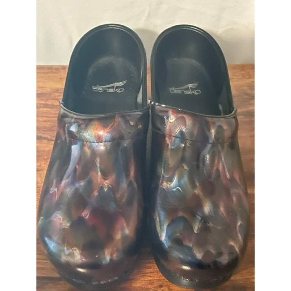 Dansko Colorful Patent Womens Shoes/Clogs Size 37… - image 3